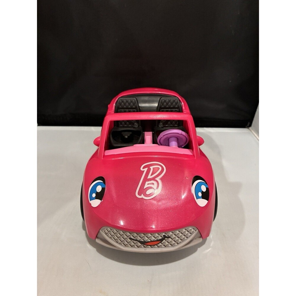 Fisher Price Little People Barbie Pink Convertible Cruiser Car Music & Sounds